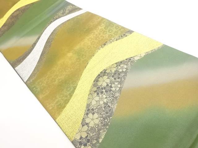 JAPANESE FUKURO OBI / WOVEN SAKURA